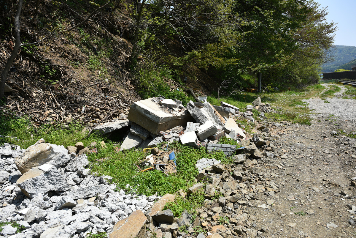 철거된 주산역